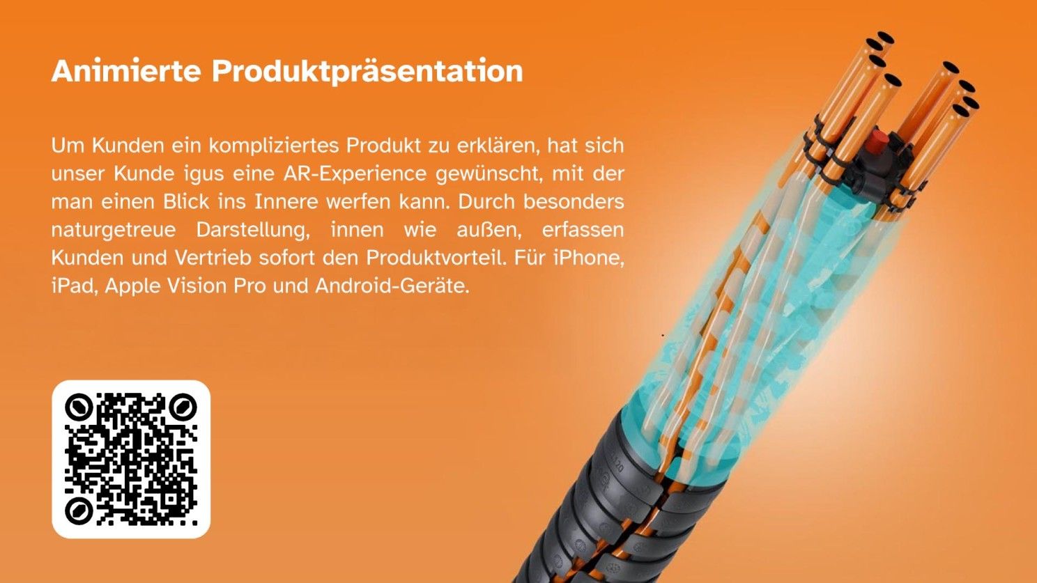 Via QR-Code können LeserInnen eine AR-Datei aufrufen