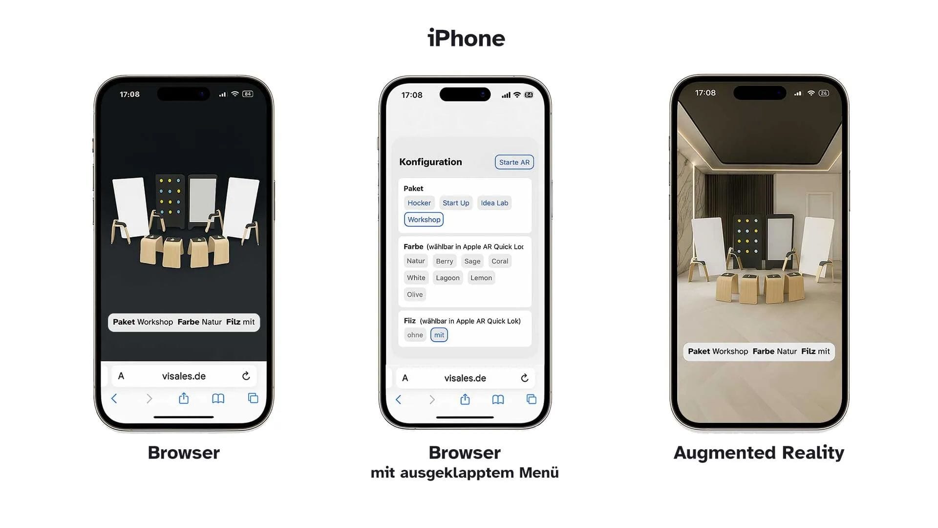 Produktkonfigurator iPhone AR Renz – viSales