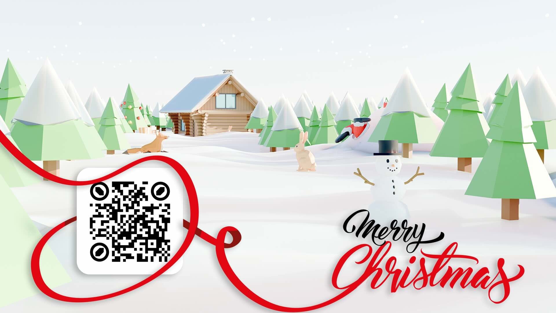 Weihnachtspostkarte 2025 Augmented Reality – viSales