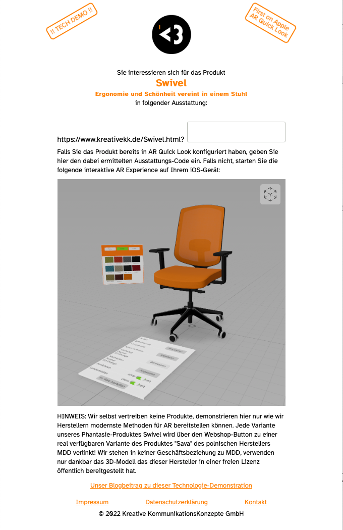 AR Produktkonfigurator viSales