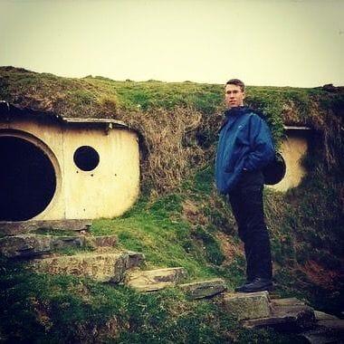 Gerhard Schröder am Herr-der-Ringe-Drehort in Neuseeland, 2001