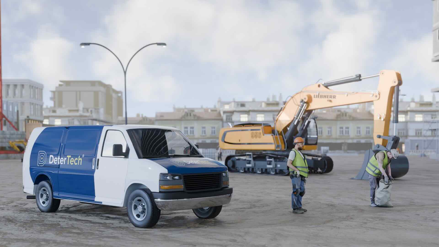 Animationsvideo DeterTech: Baustelle als Ausgangsszenario für das Kameraüberwachungssystem