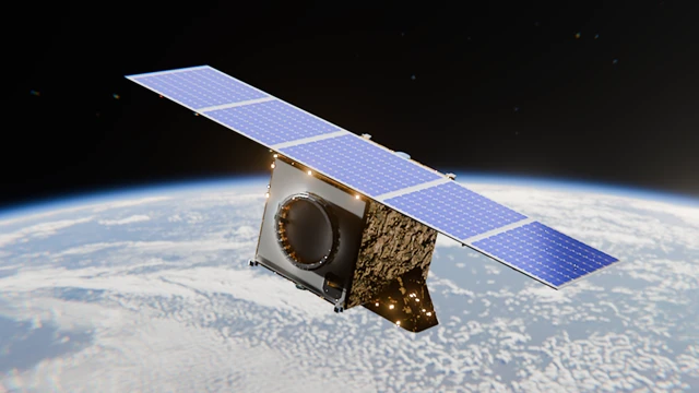 Astrofein DIEGOSat Erdbeobachtungssatellit als 3D-Visualisierung