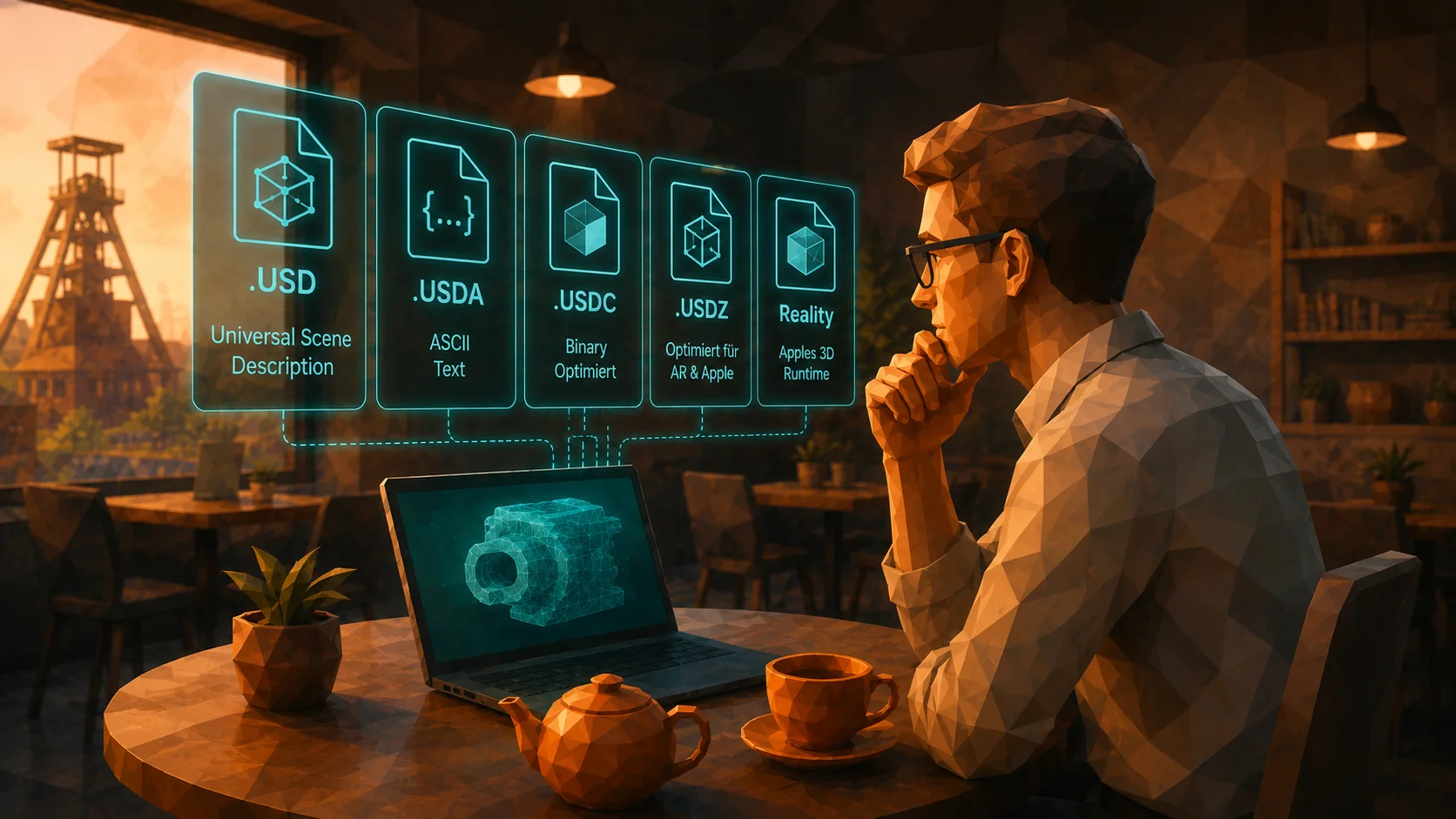 USD, USDA, USDC, USDZ und Reality: Was ist was, und wann braucht man welches OpenUSD-Format?