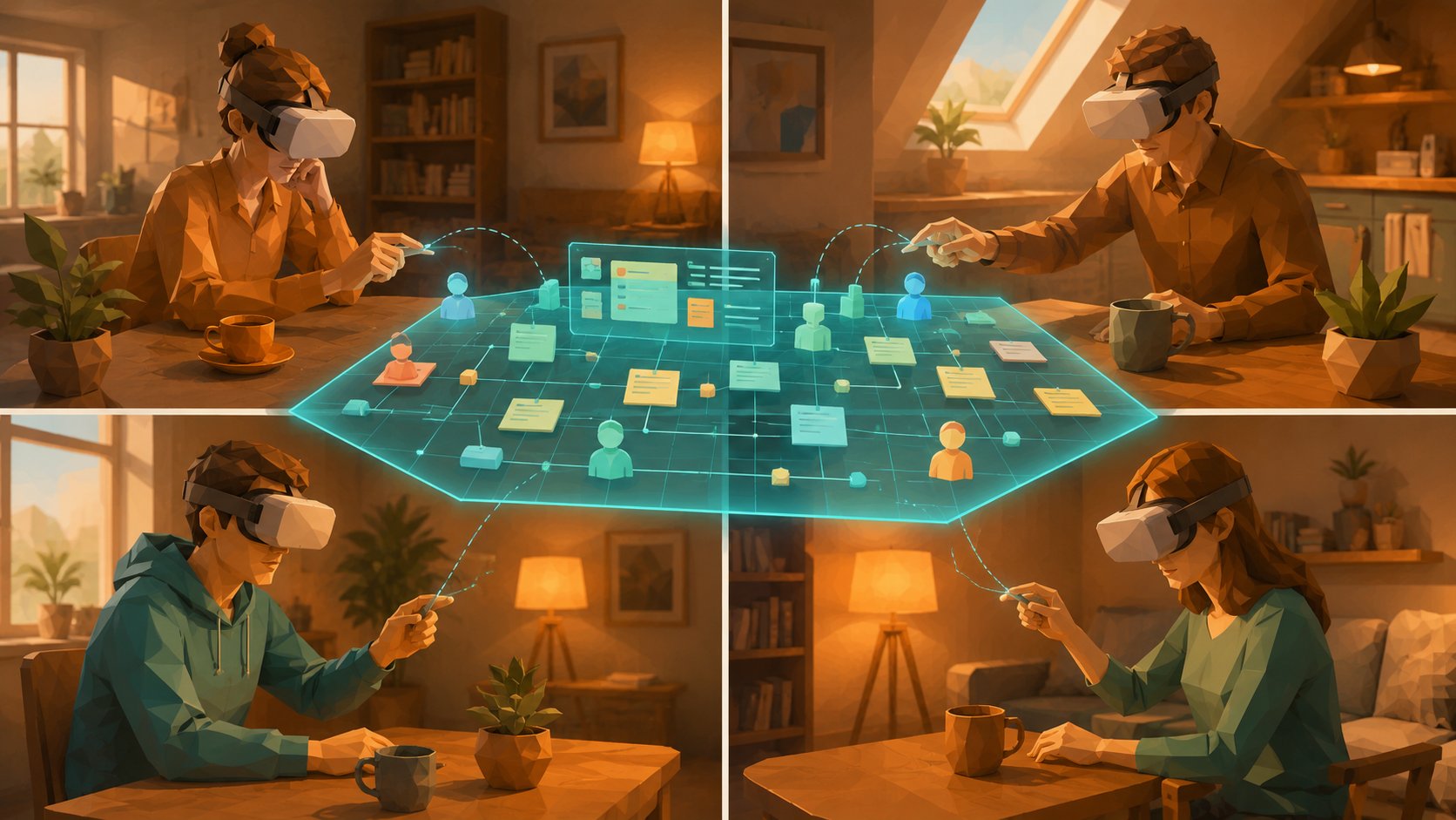 VR-Meeting im Enterprise Metaverse — agile PI-Planung, Niedersächsisches Innenministerium, Studie Uni Münster