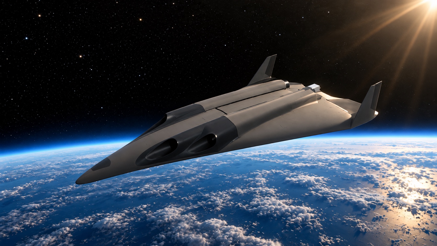 3D visualization of the AURORA spaceplane in orbit: AURORA as an AR tabletop model with flight phases