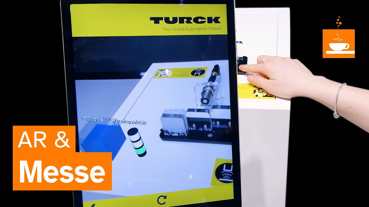 TURCK: Sensorsignale live in AR neben dem realen Produkt auf der Hannover Messe, Video ansehen