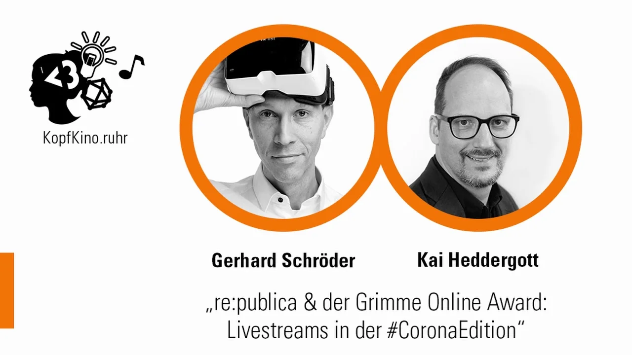 re:publica & Grimme Online Award: Livestreams in der Corona-Edition — KopfKino Ep. 53