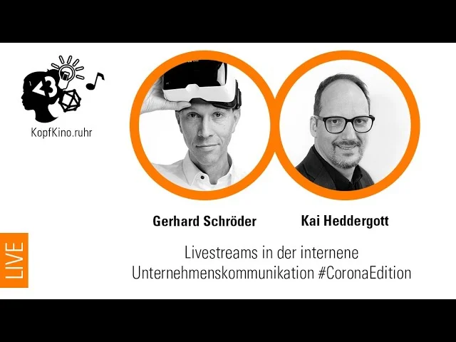 Livestreams in der Unternehmenskommunikation, KopfKino Ep. 55 — KopfKino Ep. 55