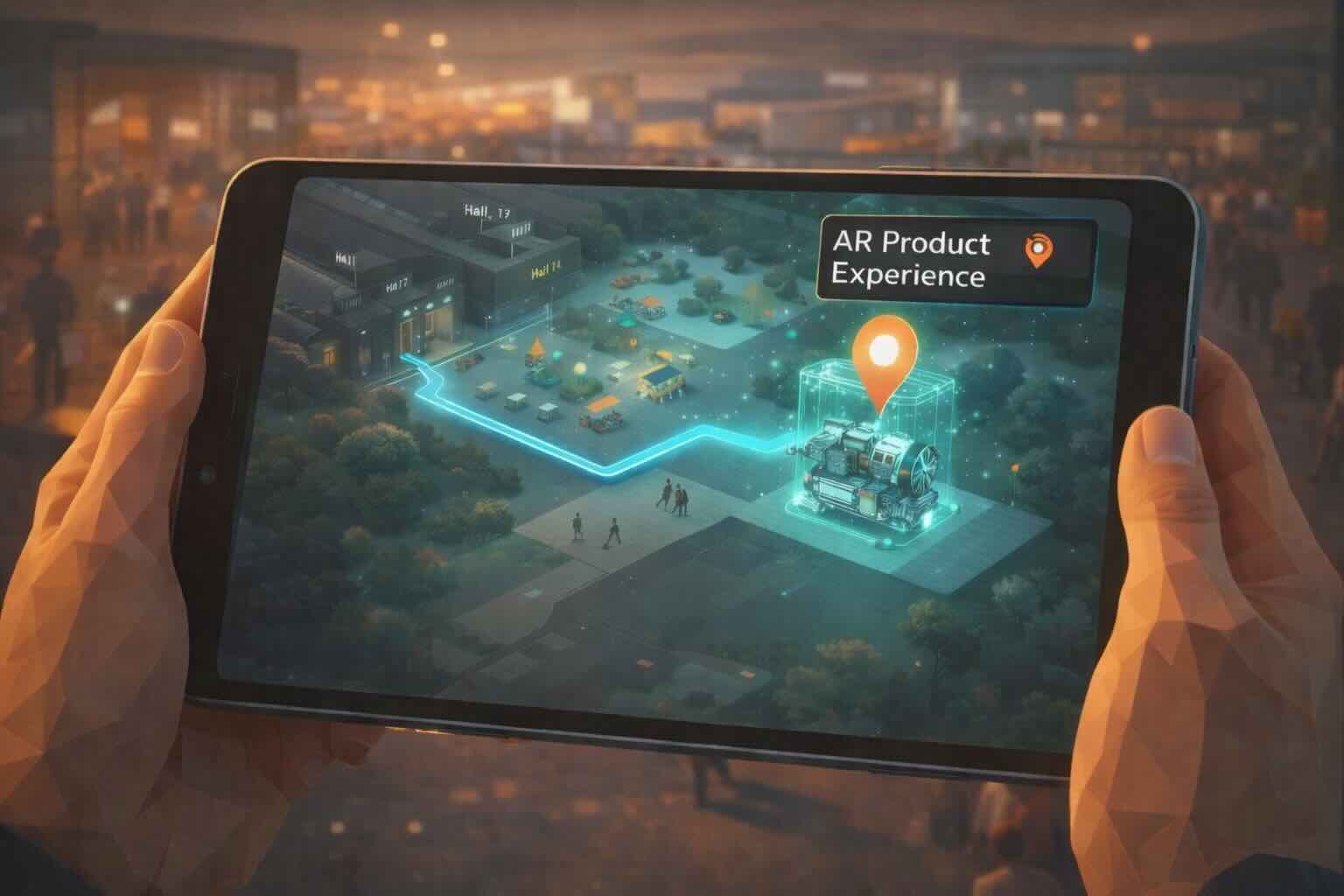 Präzise UWB-Indoor-Navigation auf Messen: Der Außenbereich wird zur Standfläche