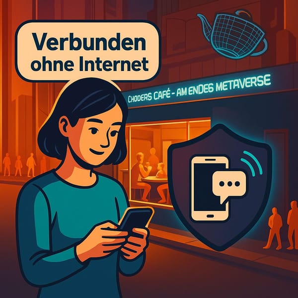 Bitchat: Hochwasser. Kein Netz. Kein Empfang. Und trotzdem verbunden.