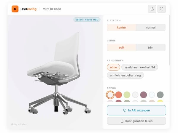 Vom 3D-Modell zum Web-Konfigurator: Was OpenUSD & USDZ im B2B-Vertrieb wirklich leisten: USDconfig 1.1